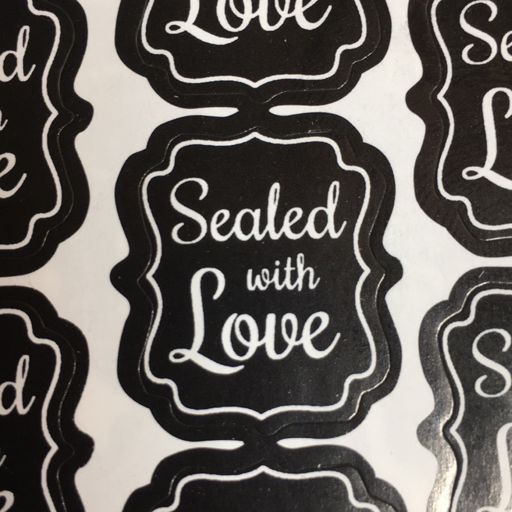 100 Sealed with Love Stickers - Picture 2 of 5